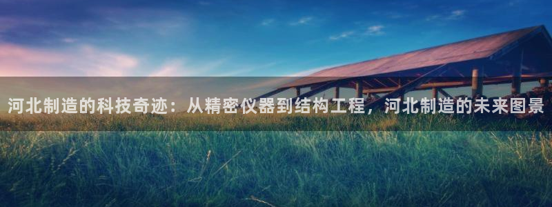 天宏娱乐 直播间：河北制造的科技奇迹：从精密仪器到结构工程，