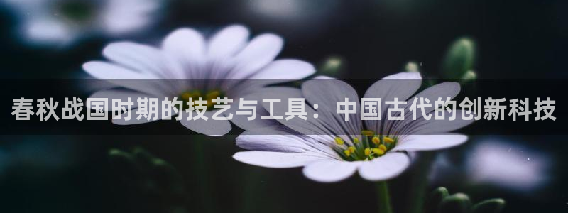 天宏娱乐直播怎么样：春秋战国时期的技艺与工具：中国古代的创新