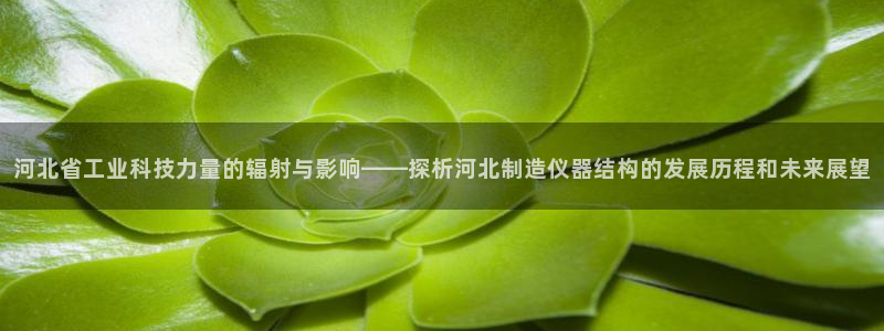 天宏娱乐是国企吗：河北省工业科技力量的辐射与影响——探析河北