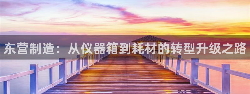 天宏娱乐l 判官：东营制造：从仪器箱到耗材的转型升级之路
